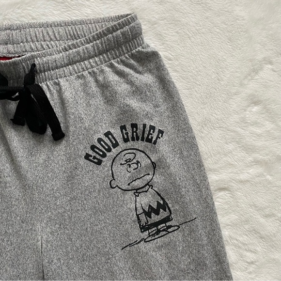3/30$🤍 PEANUTS | "good grief" joggers / pj pants - Picture 3 of 5